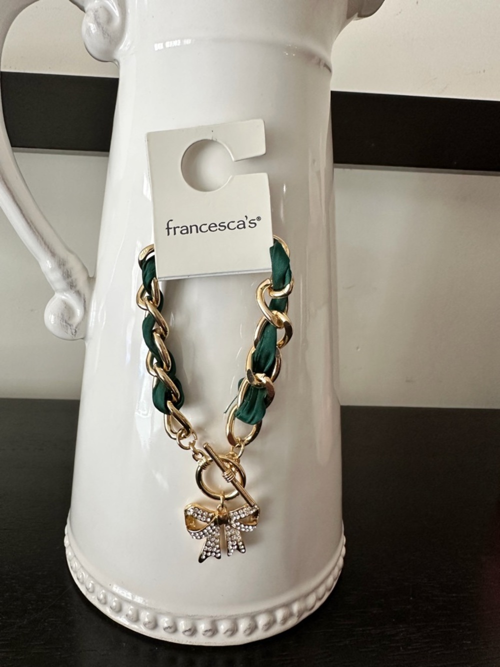Francesca’s Laura Pave Curb Chain Bracelet - Picture 2 of 3